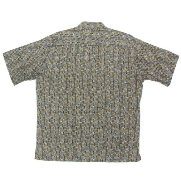Vintage TORI RICHARD Hawaiian Mens Cotton Lawn Shirt Sea Shell on Black sz L 150 - Picture 3 of 4